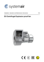 SystemAir EX 140-4C NC Installation, Operation And Maintenance Instructions