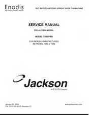Enodis Jackson 150PRB Service Manual