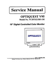 Optiquest V95 VCDTS21383-1M Service Manual