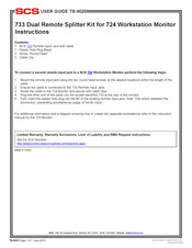 SCS 733 Instructions