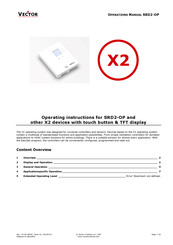 Vector SRD2-OP Operation Manual