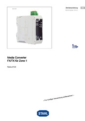 Stahl 9723 Operating Instructions Manual