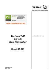 Varian SQ 275 Instruction Manual