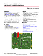 Texas Instruments DAC80502-01EVM User Manual