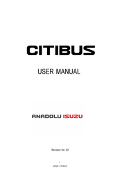 ANADOLU ISUZU Citibus E6 2021 User Manual