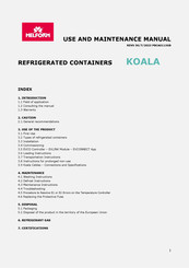 MELFORM KOALA Use And Maintenance Manual