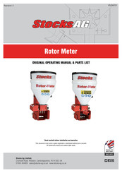Stocks AG Rotor Meter Original Operating Manual