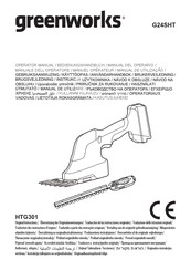 GreenWorks G24SHT Operator's Manual