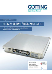 Gotting HG G-98830YB Operating Manual