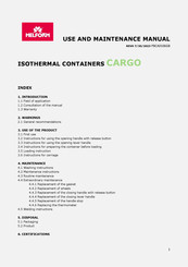 Milford CARGO Use And Maintenance Manual