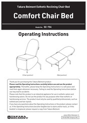 Takara Belmont SC-754 Operating Instructions Manual