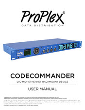 ProPlex CODECOMMANDER User Manual