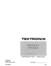 Tektronix P6054A Instruction Manual