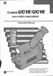 Canon UC 16 Instruction Manual