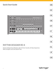 Behringer RHYTHM DESIGNER RD-8 Quick Start Manual