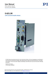 Pi E-621.SR User Manual