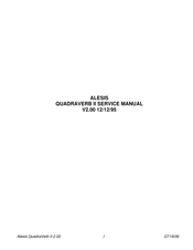 Alesis QUADRAVERB II Service Manual