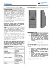 Apator Metra E-ITN 40 Short Manual