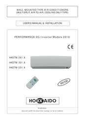 Hokkaido HKETM 201 X User's Manual & Installation Manual