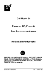 GSi 21' Diameter Gamma Installation Instructions Manual