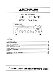 Mitsubishi DA-R210 Service Manual