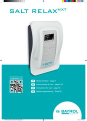 Bayrol SALT RELAX NXT Instructions For Use Manual