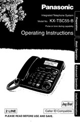 Panasonic KXTSC55B - PHONE/ANSWER MACHINE Operating Instructions Manual