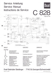 Dual C 828 Service Manual