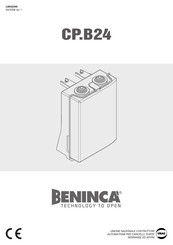 Beninca CP.B24 Manual