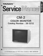 Tandy CM-2 Service Manual