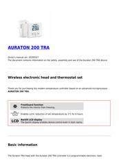 AURATON 200 TRA Manual