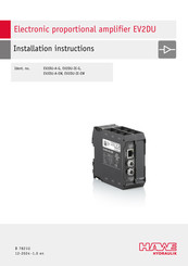 HAWE Hydraulik EV2DU-IE-G Installation Instructions Manual