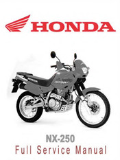 Honda NX250 User & Full Service Manual
