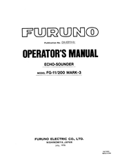 Furuno FG-11/200 MARK-3 Operator's Manual