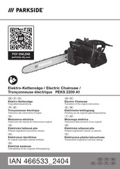 Parkside PEKS 2200 A1 Translation Of The Original Instructions