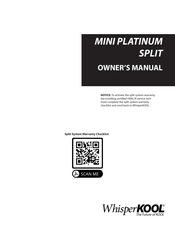 WhisperKool Platinum Split H.E. PS8000 Owner's Manual