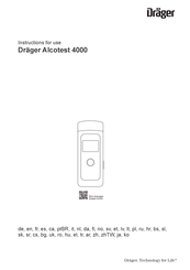 Dräger Alcotest 4000 Instructions For Use Manual