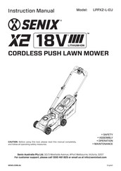 Senix LPPX2-L-EU Instruction Manual