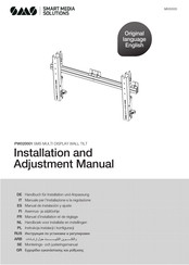 SMS PW020001 Installation And Adjustment Manual