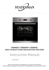 STATESMAN BSM60WH Instruction Manual