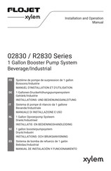 Xylem FLOJET R2830 Series Installation And Operation Manual