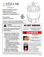 Heat & Glo STELLAR 3-RD-24-G Installation And Operating Manual