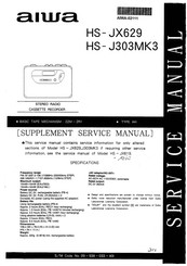 Aiwa HS-J303MK3 Service Manual