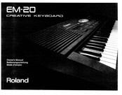 Roland EM-20 Owner's Manual