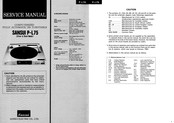 Sansui P-L75 Service Manual