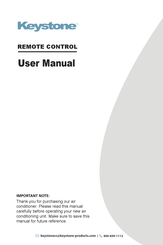 Keystone RG51G/CEFU1 User Manual