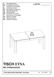 ETNA ETMA20WE Assembly Instructions Manual