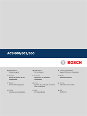 Bosch ACS 650 Manual