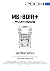 Zoom Multistomp MS-80IR+ Operation Manual