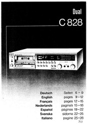 Dual C 828 Instruction Manual
